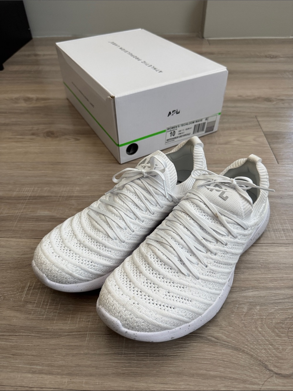APL Athletic Propulsion Labs TechLoom Knit Sneakers - White, 10